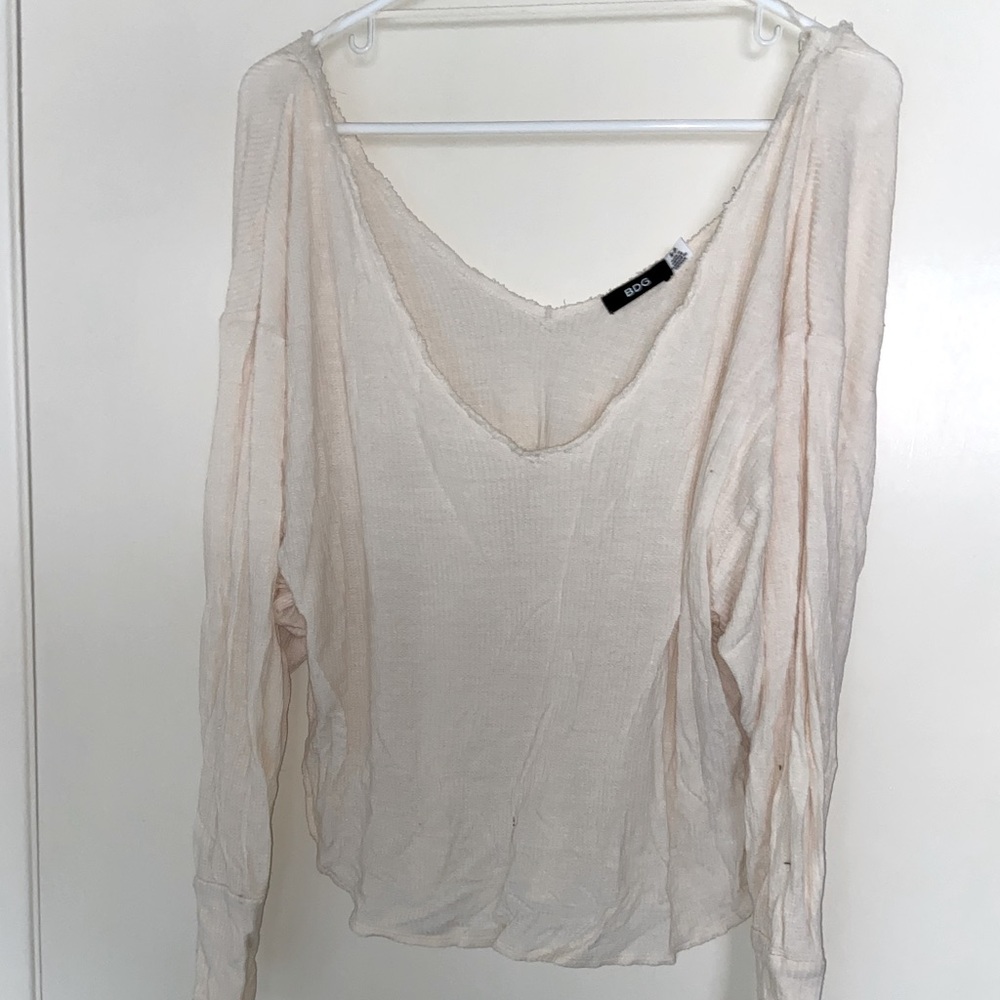 BDG wide neck top